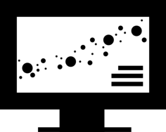 Computer Analytics Simple Line Art Svg, Free Vectors File
